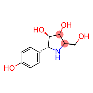 3,4-Pyrrolidinediol, 2-(hydroxymethyl)-5-(4-hydroxyphenyl)-, (2R,3R,4R,5R)-