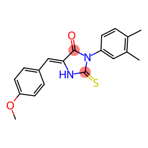 3-(3,4-dimethylphenyl)-5-(4-methoxybenzylidene)-2-thioxo-4-imidazolidinone