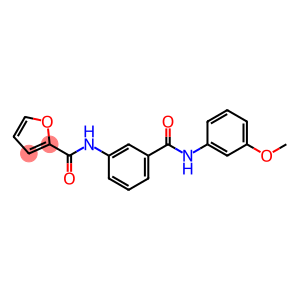 N-{3-[(3-methoxyanilino)carbonyl]phenyl}-2-furamide