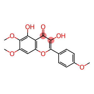3,5-Dihydroxy-6,7-dimethoxy-2-(4-methoxyphenyl)-4H-1-benzopyran-4-one