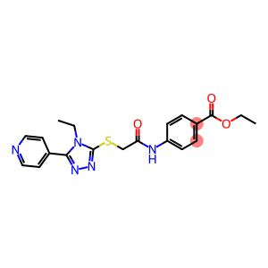 ethyl 4-[({[4-ethyl-5-(4-pyridinyl)-4H-1,2,4-triazol-3-yl]sulfanyl}acetyl)amino]benzoate