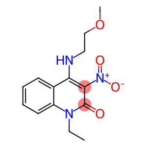 1-ethyl-4-((2-methoxyethyl)amino)-3-nitroquinolin-2(1H)-one