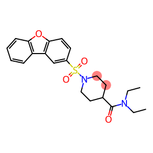 1-(dibenzo[b,d]furan-2-ylsulfonyl)-N,N-diethylpiperidine-4-carboxamide