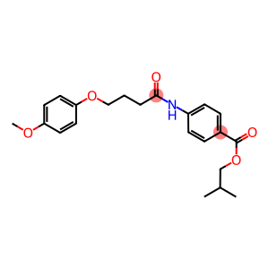 isobutyl 4-{[4-(4-methoxyphenoxy)butanoyl]amino}benzoate