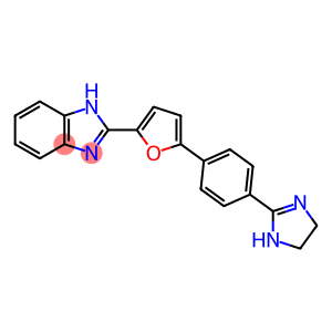 1H-Benzimidazole, 2-[5-[4-(4,5-dihydro-1H-imidazol-2-yl)phenyl]-2-furanyl]-