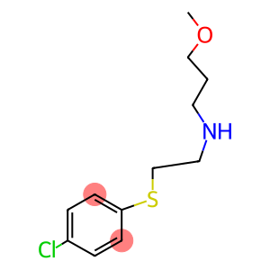 N-(2-[(4-CHLOROPHENYL)THIO]ETHYL)-3-METHOXYPROPAN-1-AMINE