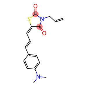 3-allyl-5-{3-[4-(dimethylamino)phenyl]-2-propenylidene}-1,3-thiazolidine-2,4-dione