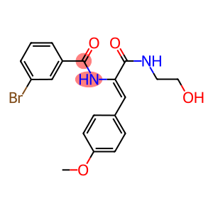 3-bromo-N-[1-{[(2-hydroxyethyl)amino]carbonyl}-2-(4-methoxyphenyl)vinyl]benzamide