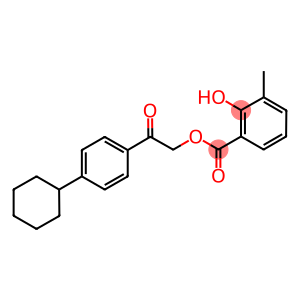 2-(4-cyclohexylphenyl)-2-oxoethyl 2-hydroxy-3-methylbenzoate