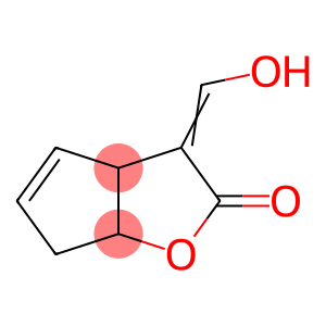 2H-Cyclopenta[b]furan-2-one, 3,3a,6,6a-tetrahydro-3-(hydroxymethylene)- (9CI)