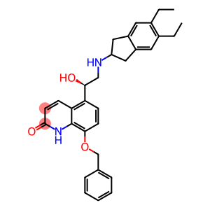 (R)-8-(Benzyloxy)-5-(2-((5,6-diethyl-2,3-dihydro-1H-inden-2-yl)amino)-1-hydroxyethyl)quinolin-