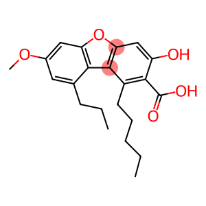 3-Hydroxy-7-methoxy-1-pentyl-9-propyl-2-dibenzofurancarboxylic acid