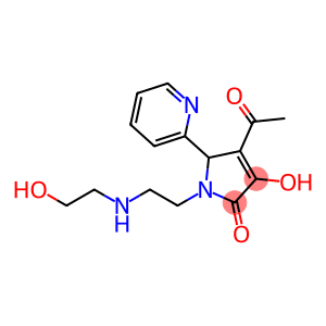 2H-Pyrrol-2-one, 4-acetyl-1,5-dihydro-3-hydroxy-1-[2-[(2-hydroxyethyl)amino]ethyl]-5-(2-pyridinyl)-