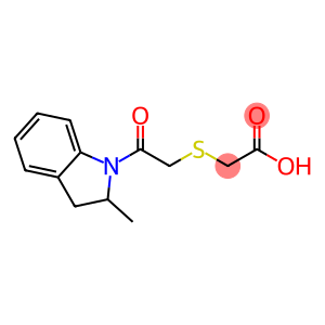 2-[2-(2-methylindolin-1-yl)-2-oxo-ethyl]sulfanylacetic acid