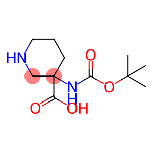 3-((叔-丁氧羰基)氨基)哌啶-3-羧酸