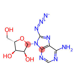 (2R,3R,4S,5R)-2-(6-amino-8-azido-purin-9-yl)-5-methylol-tetrahydrofuran-3,4-diol