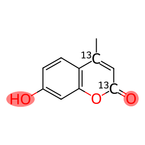 2H-1-Benzopyran-2-one-2,4-13C2, 7-hydroxy-4-methyl-