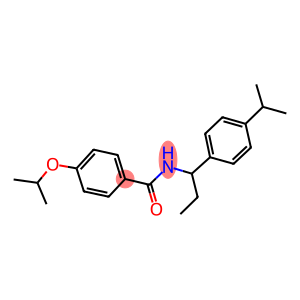4-isopropoxy-N-[1-(4-isopropylphenyl)propyl]benzamide
