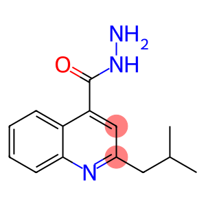 4-Quinolinecarboxylicacid,2-(2-methylpropyl)-,hydrazide(9CI)