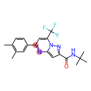 N-(tert-butyl)-5-(3,4-dimethylphenyl)-7-(trifluoromethyl)pyrazolo[1,5-a]pyrimidine-2-carboxamide