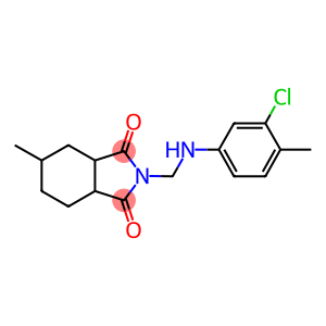 2-[(3-chloro-4-methylanilino)methyl]-5-methylhexahydro-1H-isoindole-1,3(2H)-dione