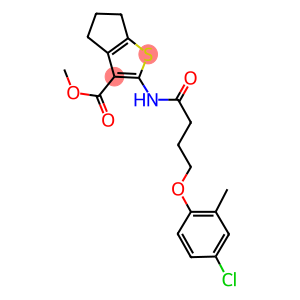 methyl 2-{[4-(4-chloro-2-methylphenoxy)butanoyl]amino}-5,6-dihydro-4H-cyclopenta[b]thiophene-3-carboxylate