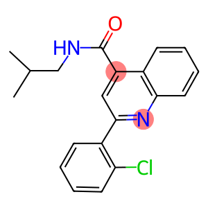 2-(2-chlorophenyl)-N-isobutyl-4-quinolinecarboxamide