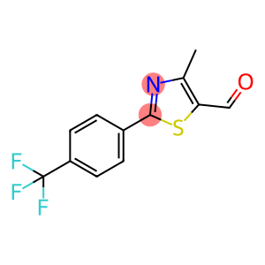 4-methyl-2-(4-(trifluoromethyl)phenyl)thiazole-5-carbaldehyde