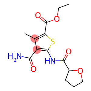 ethyl 4-(aminocarbonyl)-3-methyl-5-[(tetrahydrofuran-2-ylcarbonyl)amino]thiophene-2-carboxylate