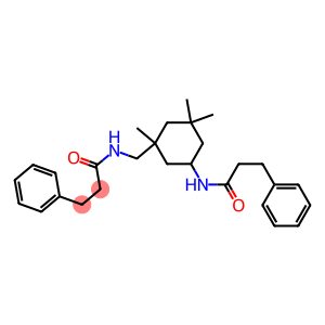 3-phenyl-N-({1,3,3-trimethyl-5-[(3-phenylpropanoyl)amino]cyclohexyl}methyl)propanamide