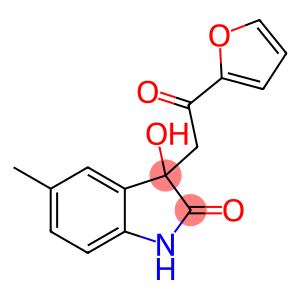 3-[2-(furan-2-yl)-2-oxoethyl]-3-hydroxy-5-methyl-1,3-dihydro-2H-indol-2-one