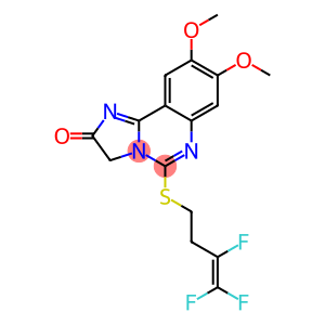8,9-dimethoxy-5-[(3,4,4-trifluorobut-3-en-1-yl)sulfanyl]-2H,3H-imidazo[1,2-c]quinazolin-2-one