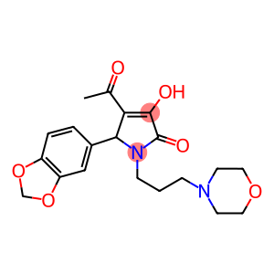 4-acetyl-5-(1,3-benzodioxol-5-yl)-3-hydroxy-1-(3-morpholin-4-ylpropyl)-1,5-dihydro-2H-pyrrol-2-one