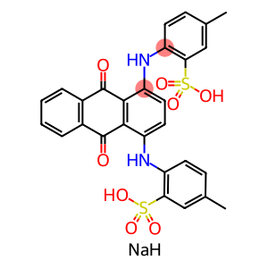 disodium 2,2-(9,10-dioxoanthracene-1,4-diyldiimino)bis(5-methylsulphonate)