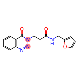 N-(furan-2-ylmethyl)-3-(4-oxobenzo[d][1,2,3]triazin-3(4H)-yl)propanamide
