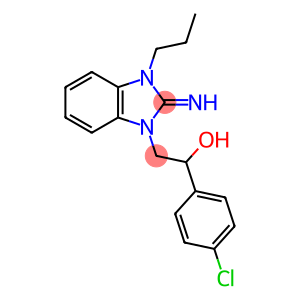 1-(4-chlorophenyl)-2-(2-imino-3-propyl-2,3-dihydro-1H-benzimidazol-1-yl)ethanol