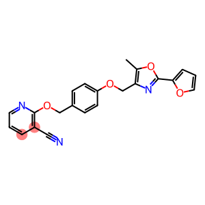 2-[4-[[2-(furan-2-yl)-5-methyl-4-oxazolyl]methoxy]benzyloxy]nicotinonitrile