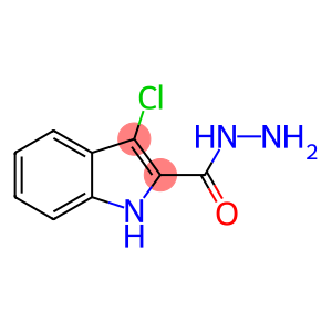 1H-Indole-2-carboxylicacid,3-chloro-,hydrazide(9CI)
