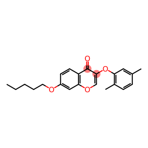 3-(2,5-dimethylphenoxy)-7-(pentyloxy)-4H-chromen-4-one