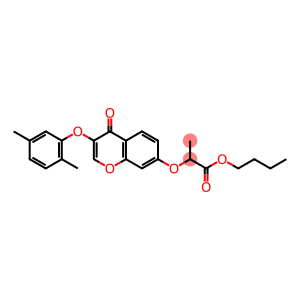 butyl 2-{[3-(2,5-dimethylphenoxy)-4-oxo-4H-chromen-7-yl]oxy}propanoate