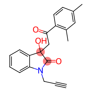 3-[2-(2,4-dimethylphenyl)-2-oxoethyl]-3-hydroxy-1-(2-propynyl)-1,3-dihydro-2H-indol-2-one
