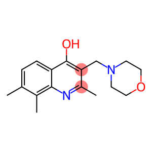 2,7,8-trimethyl-3-(4-morpholinylmethyl)-4-quinolinol