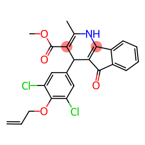 methyl 4-[4-(allyloxy)-3,5-dichlorophenyl]-2-methyl-5-oxo-4,5-dihydro-1H-indeno[1,2-b]pyridine-3-carboxylate