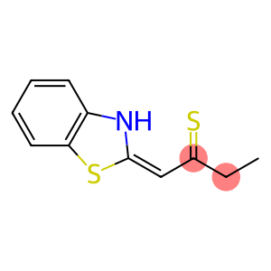 2-Butanethione,1-(2-benzothiazolinylidene)-(8CI)