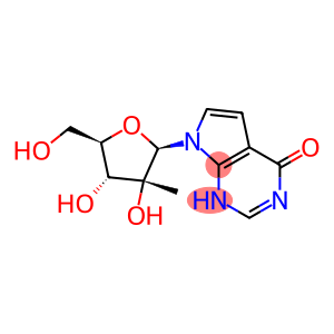 1,7-Dihydro-7-(2-C-methyl-beta-D-ribofuranosyl)-4H-pyrrolo[2,3-d]pyrimidin-4-one