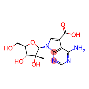 4-Amino-7-(2-C-methyl-beta-D-ribofuranosyl)-7H-pyrrolo[2,3-d]pyrimidine-5-carboxylic acid