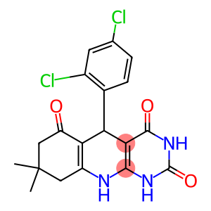 5-(2,4-dichlorophenyl)-8,8-dimethyl-5,8,9,10-tetrahydropyrimido[4,5-b]quinoline-2,4,6(1H,3H,7H)-trione