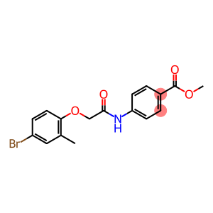 methyl 4-{[(4-bromo-2-methylphenoxy)acetyl]amino}benzoate