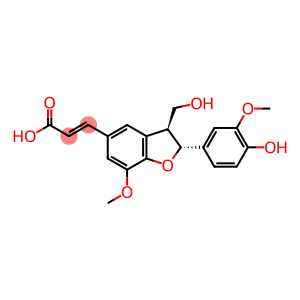 (2E)-3-[(2R,3S)-2,3-Dihydro-2-(4-hydroxy-3-methoxyphenyl)-3-(hydroxymethyl)-7-methoxy-5-benzofuranyl]-2-propenoic acid