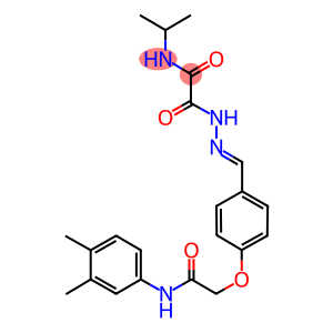2-(2-{4-[2-(3,4-dimethylanilino)-2-oxoethoxy]benzylidene}hydrazino)-N-isopropyl-2-oxoacetamide